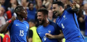 Paul Pogba, Olivier Giroud, Adil Rami